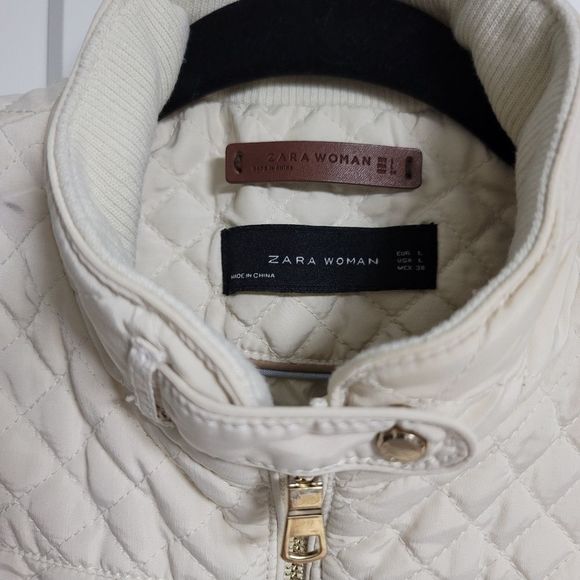 Zara women quilted puffer vest large - Picture 3 of 13